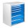 ADB MAMMUT Schubladenschrank lichtgrau, lichtblau 6 Schubladen 70,0 x 43,5 x 75,0 cm, 1 St.