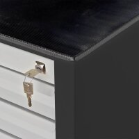 ADB MAMMUT MAXI Schubladenschrank lichtgrau, anthrazit 10 Schubladen 71,0 x 55,0 x 90,0 cm, 1 St.