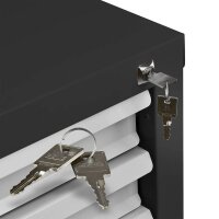 ADB MAMMUT Schubladenschrank lichtgrau, anthrazit 7 Schubladen 70,0 x 43,5 x 90,0 cm, 1 St.