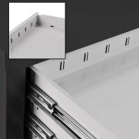 ADB MAMMUT Schubladenschrank lichtgrau, anthrazit 7 Schubladen 70,0 x 43,5 x 90,0 cm, 1 St.