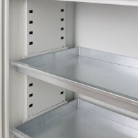 ADB Umweltschrank 40703 lichtgrau 2 Fachböden 100,0 x 50,0 x 100,0 cm, aufgebaut, 1 St.
