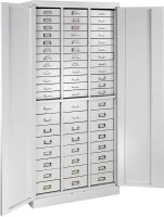 ADB Schubladenschrank lichtgrau 80,0 x 41,0 x 179,0 cm, 1...
