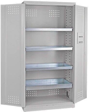 ADB Umweltschrank 40729 lichtgrau 92,0 x 58,0 x 192,0 cm, aufgebaut  ( 40729 )