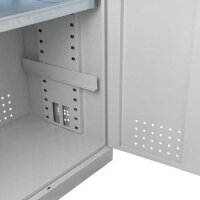 ADB Umweltschrank 40729 lichtgrau 92,0 x 58,0 x 192,0 cm, aufgebaut  ( 40729 )