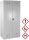 ADB Umweltschrank 40729 lichtgrau 92,0 x 58,0 x 192,0 cm, aufgebaut  ( 40729 )