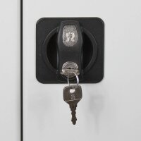 ADB Stahlschrank 40829 lichtgrau 12 Fachböden 71,0 x 30,0 x 195,0 cm, aufgebaut, 1 St.