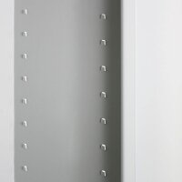 ADB Stahlschrank 40829 lichtgrau 12 Fachböden 71,0 x 30,0 x 195,0 cm, aufgebaut, 1 St.