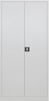 ADB Stahlschrank 40752 lichtgrau 4 Fachböden 92,0 x 60,0 x 195,0 cm, aufgebaut, 1 St.