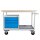 ADB Werkbank Eko lichtgrau, lichtblau 3 Schubladen 130,0 x 60,0 x 85,0 cm