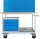 ADB Werkbank Eko lichtgrau, lichtblau 3 Schubladen 130,0 x 60,0 x 85,0 cm
