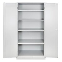 ADB Stahlschrank 40956 lichtgrau 4 Fachböden 92,0 x...