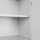 ADB Stahlschrank 40956 lichtgrau 4 Fachböden 92,0 x 42,0 x 195,0 cm, aufgebaut, 1 St.