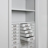 ADB Schubladenschrank lichtgrau 80,0 x 41,0 x 179,0 cm, 1 St.