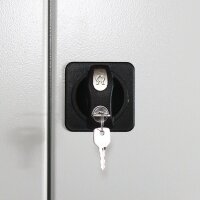 ADB Schubladenschrank lichtgrau 80,0 x 41,0 x 179,0 cm, 1 St.