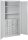 ADB Schubladenschrank lichtgrau 80,0 x 41,0 x 179,0 cm, 1 St.
