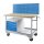 ADB Werkbank Eko lichtgrau, lichtblau 3 Schubladen 130,0 x 60,0 x 85,0 cm