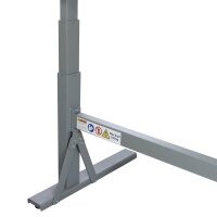 ADB Werkbank HEAVY staubgrau 200,0 x 75,0 x 70,0 cm