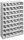 ADB Kleinteileregal 53618 lichtgrau 50,0 x 12,5 x 85,0 cm  ( 53618 )