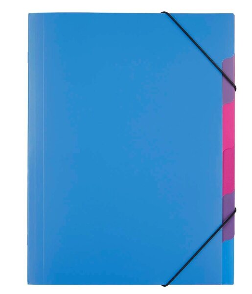 PAGNA Ordnungsmappe Funky School 5 Fächer blau, 1 St.