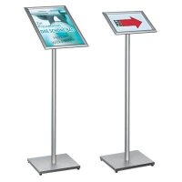 Showdown® Displays Infoständer silber DIN A4 30,0 x 29,2 x 108,0 cm, 1 St.