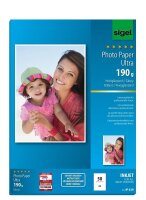 SIGEL Fotopapier IP639 DIN A4 hochglänzend 190 g/qm...