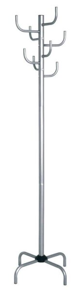 HAKU Möbel Kleiderständer 43110 silber Metall 8 Haken 37,0 x 180,0 cm, 1 St.