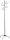 HAKU Möbel Kleiderständer 43110 silber Metall 8 Haken 37,0 x 180,0 cm, 1 St.