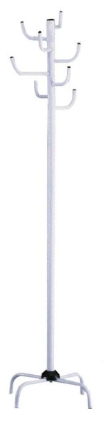 HAKU Möbel Kleiderständer 43099 weiß Metall 8 Haken 37,0 x 180,0 cm, 1 St.