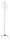 HAKU Möbel Kleiderständer 43099 weiß Metall 8 Haken 37,0 x 180,0 cm, 1 St.