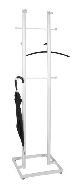 HAKU Möbel Kleiderständer 88381 weiß Metall 8 Haken 45,0 x 175,0 cm, 1 St.