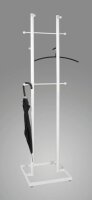 HAKU Möbel Kleiderständer 88381 weiß Metall 8 Haken 45,0 x 175,0 cm, 1 St.