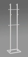 HAKU Möbel Kleiderständer 88381 weiß Metall 8 Haken 45,0 x 175,0 cm, 1 St.