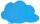 rocada Whiteboard Skin Cloud Shape 115,0 x 75,0 cm blau lackierter Stahl