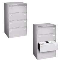 BISLEY LIGHT Hängeregistraturschrank lichtgrau 4...