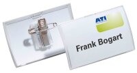 DURABLE Click Fold Namensschilder mit Kombiklemme 7,5 x...