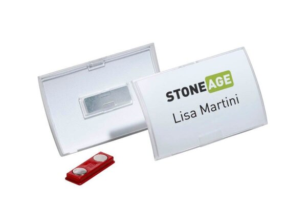 DURABLE Click Fold Namensschilder mit Magnet 9,0 x 5,4 cm, 10 St.
