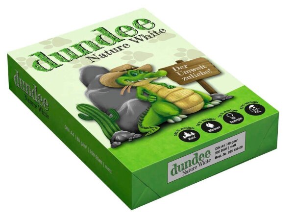 dundee Recyclingpapier Nature White DIN A4 80 g/qm 500 Blatt  ( 0 )