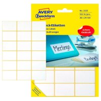 AVERY Zweckform Etiketten 3325 weiß 38,0 x 24,0 mm,...