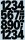 AVERY Zweckform Klebenummern 3785 Zahlen, schwarz 25,0 mm, 48 Etiketten