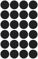 AVERY Zweckform Klebepunkte 3003 schwarz Ø 18,0...