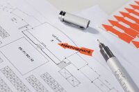 AVERY Zweckform Hinweisetiketten 3008 Pfeile, leuchtorange 9,0 x 39,0 mm, 63 Etiketten
