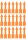 AVERY Zweckform Hinweisetiketten 3008 Pfeile, leuchtorange 9,0 x 39,0 mm, 63 Etiketten