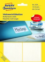 AVERY Zweckform Etiketten 3330 weiß 80,0 x 54,0 mm,...