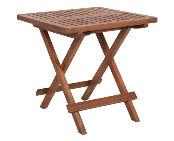 Garden Pleasure Gartentisch LA braun quadratisch 50,0 x 50,0 x 50,0 cm