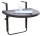 Garden Pleasure AGRA Balkonhängetisch halbrund Kunststoff coffee 60,0 x 50,0 x 43,0 cm, 1 St.