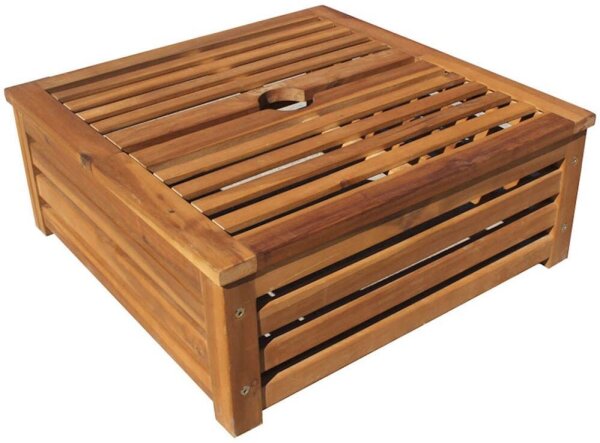 Garden Pleasure Sonnenschirmständer-Verkleidung TAYLOR 985168 braun, Holz