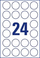 AVERY Zweckform Sicherheitsetiketten L6112-20 weiß 40,0 x 40,0 mm, 20 Blatt