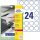 AVERY Zweckform Sicherheitsetiketten L6112-20 weiß 40,0 x 40,0 mm, 20 Blatt
