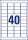 AVERY Zweckform abziehsichere Folienetiketten L6145-20 weiß 45,7 x 25,4 mm, 20 Blatt