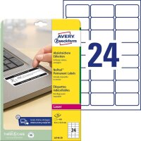 AVERY Zweckform abziehsichere Folienetiketten L6146-20...